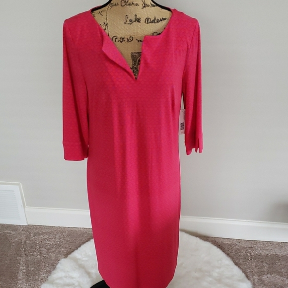 Laundry by Design Vibrant Red and Pink Dress
